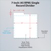 BCW 45 RPM Record Dividers | White | Write-On Index