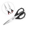 LIVINGO Kitchen Scissors Forged Stainless Steel Removable Cooking Scissors Rubber