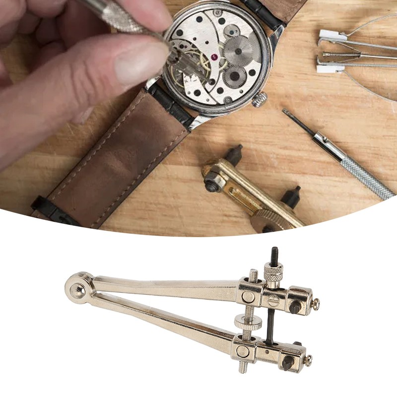 V Shaped Watch Case Back Opener Wrench Alloy Adjustable Large