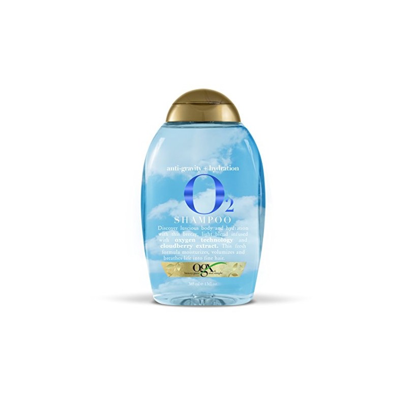 OGX Champú antigravedad + hidratación O2, 13 onzas