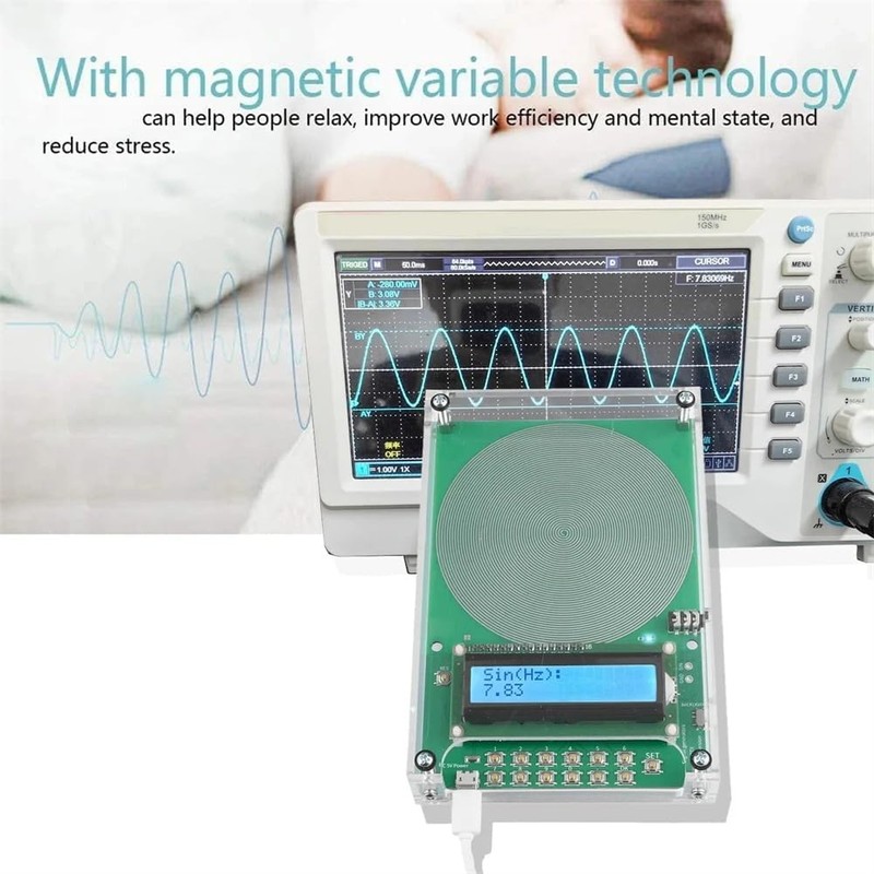 NIZEAMI Custom Frequency Generator V2, 7.83Hz SchumannWave Resonance Generator 0.01Hz~200000Hz
