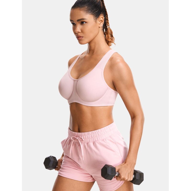 SYROKAN Women's Max Control Underwire Sports Bra High Impact Plus
