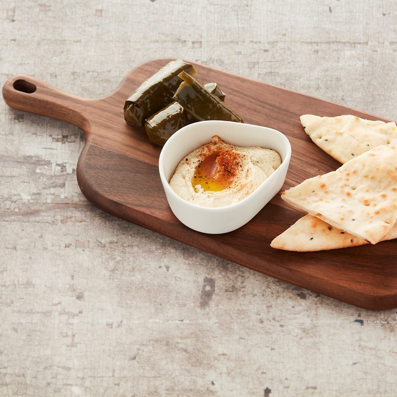 Point-Virgule Walnut Wood Serving Board with Handle, Perfect for Serving