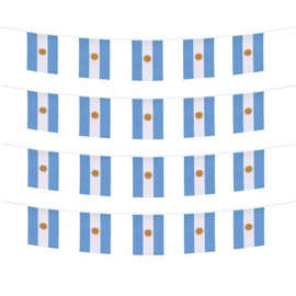 FFILL Argentinean Banner Flag String,Argentina Mini Flag Small Banner, for Party, Shops and Bars Decorations.(Argentina)