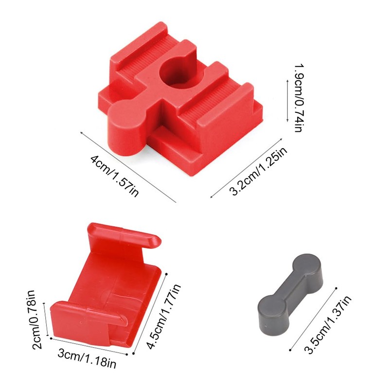 EYVRPAU 20 x rail connectors, wooden railway connectors, universal fit