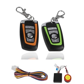 Zopsc de Alarma de Seguridad Universal antirrobo para Motocicletas Impermeable con bocina y 2 Controladores remotos para el Arranque del Motor 125dB Advertencia de Luces ruidosas y