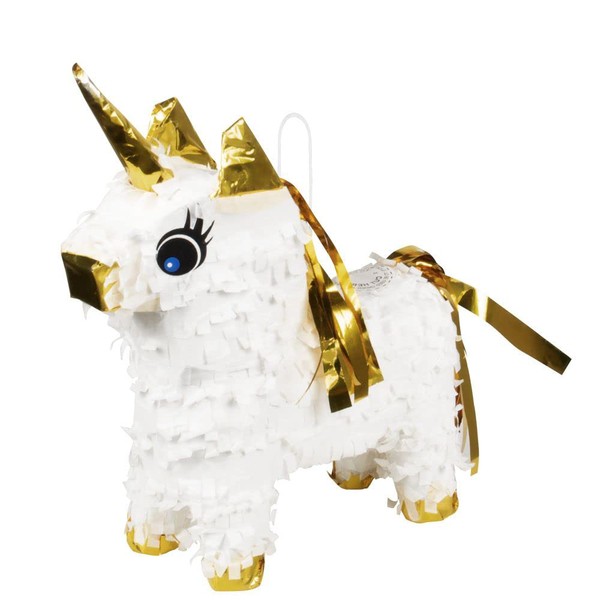 Boland 10201473 Unicorn Mini Pinata, Grey, White, Standard Size