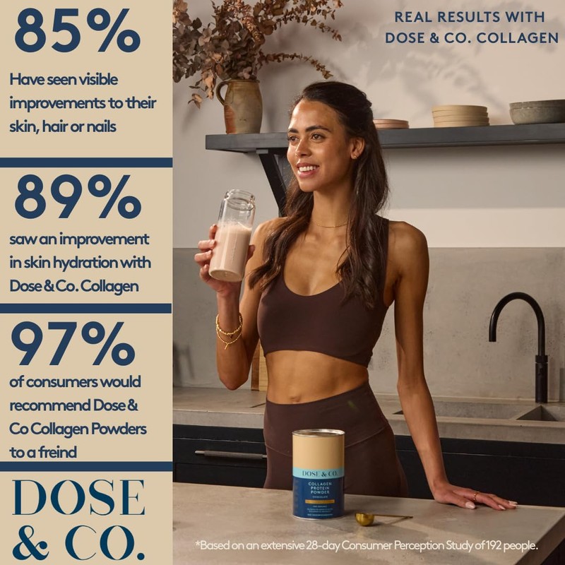 Dose & Co Collagen Protein Powder - Vanilla, 420g |