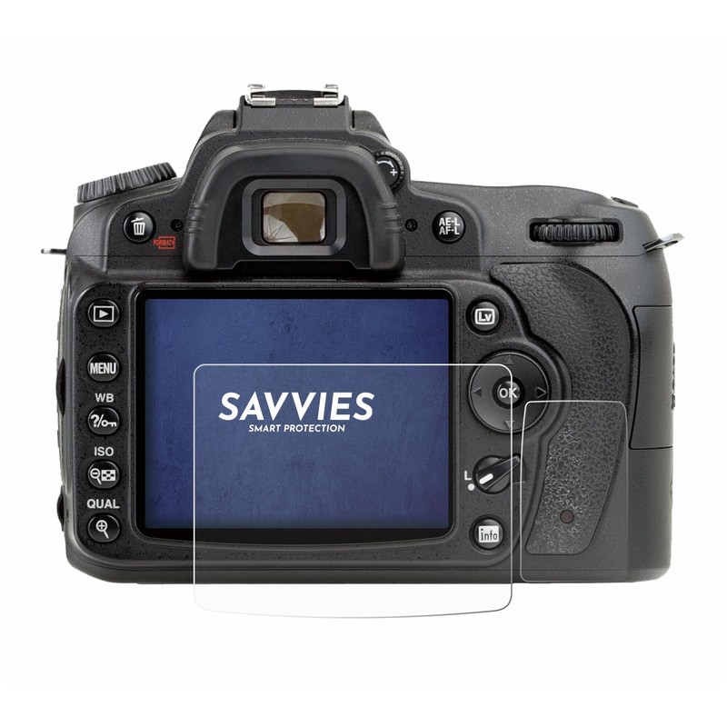 Savvies Pack of 6 Screen Protectors Compatible with Nikon D90
