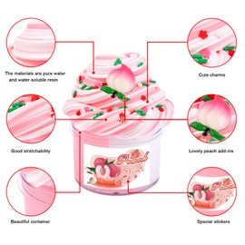 Fumeetplax 8 Pack Scented Slime kit with 3 Clear Slime and 5 Butter Slime,Super Soft Non-Sticky,Jelly Cube Crunchy Crystal Slime, Birthday Party Favor,Stress Relief Toy for Kids Education