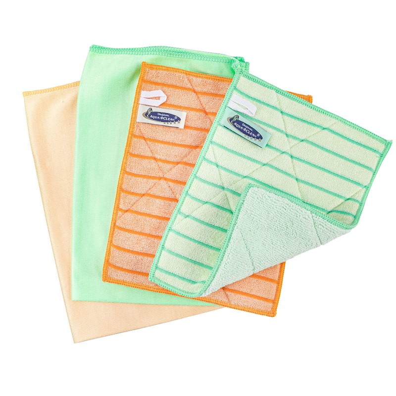 Aqua Clean Aqua Cloth System Cleaning Set of 4