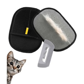 MEDB Pet Hair Remover, Electrostatic Pet Hair Removal Glove, Reusable Cat & Dog Hair Remover for Couch, Furniture, Carpet, Curtain, Upgraded Animal Fur Removal Tools, Cat Grooming Gloves-1 PCS