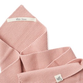 Wild & Stone | Organic Cotton Hand Towel Kitchen Towel | Perfect For Around The Home | Eco Hand Towels (Rose)