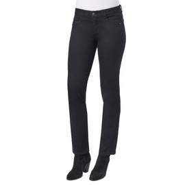 Democracy Women's Ab Solution Straight Leg Jean, Black, 12
