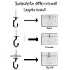 Evsteluo 2 Sets Large Swag Ceiling Hooks Heavy Duty Swag