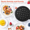Mini Waffle Iron, Belgian Waffle Machine, Diameter 10 cm, 220