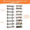 X-cosrack 8-Tier Adjustable Spice Rack – Wall-Mounted Space-Saving Organizer with