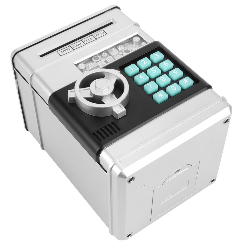 Electronic Piggy Bank Simulation ATM Password Money Box Cash Coins