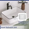 DeerValley 19" x 15" Bathroom Sink, Bathroom Vessel Sink Rectangular