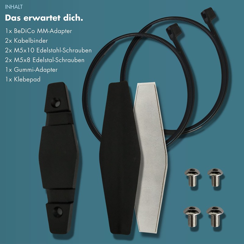 BeDiCo I Multi Mount Adapter I Bicycle Bottle Holder I