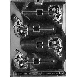 Grandmama's Goodies A016 Elephant Lollipop Lolly Chocolate Candy Soap Mold with Exclusive Molding Instructions … (3)