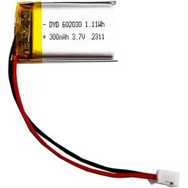 Yunwa 602030 300mAh LI-PO Rechargeable Battery with PH2.0mm/2Pin Connector
