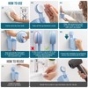 TAILI Suction Toothbrush Holder, Powerful Toothpaste Toothbrush Suction Cup, Self-draining