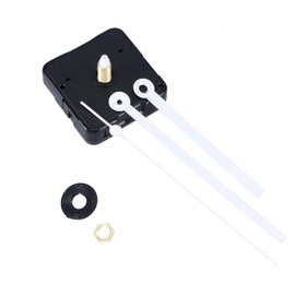 Rosenice Silent Clock Movement Kit for DIY Watch Replacement (White Straight Hand)