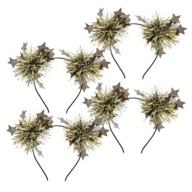 minkissy 4 pcs Glitter Star Headband for Women Tinsel Decorative Hairbands for Party Cosplay Wedding Birthday Stylish Gold Accessories for Friends Gift