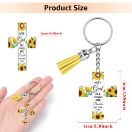 Christian Keychain Gifts Acrylic Religious Bible Verse Keychain Religious Faith Spiritual Inspirational Gifts for Women Men Friends Christmas Birthday Mothers Day Easter Ideas Present for Her Friends