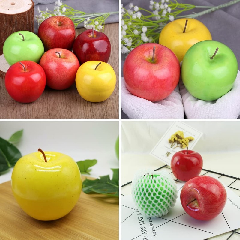 Charmoon Food Samples Apples Fruits Fruit Fake Realistic Full Size