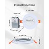 ZYC 4-Inch LED Recessed Lights - 9W Ultra-Thin LED Ceiling