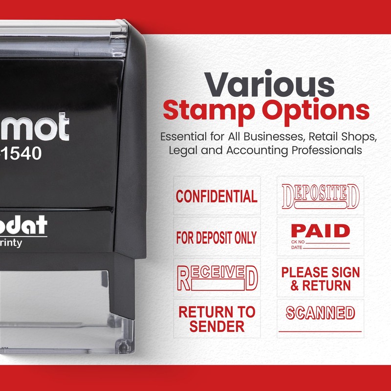 Promot Paid Stamp Self Inking Stamp - Paid Stamp for