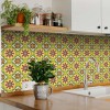HomeRoots 4" X 4" Fortuna Peel and Stick Removable Tiles