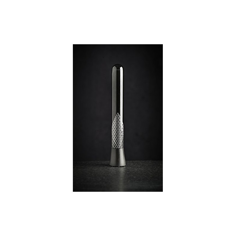 Viners Barware Collection Muddler, Stainless Steel, Black, 27.3 x 6.1