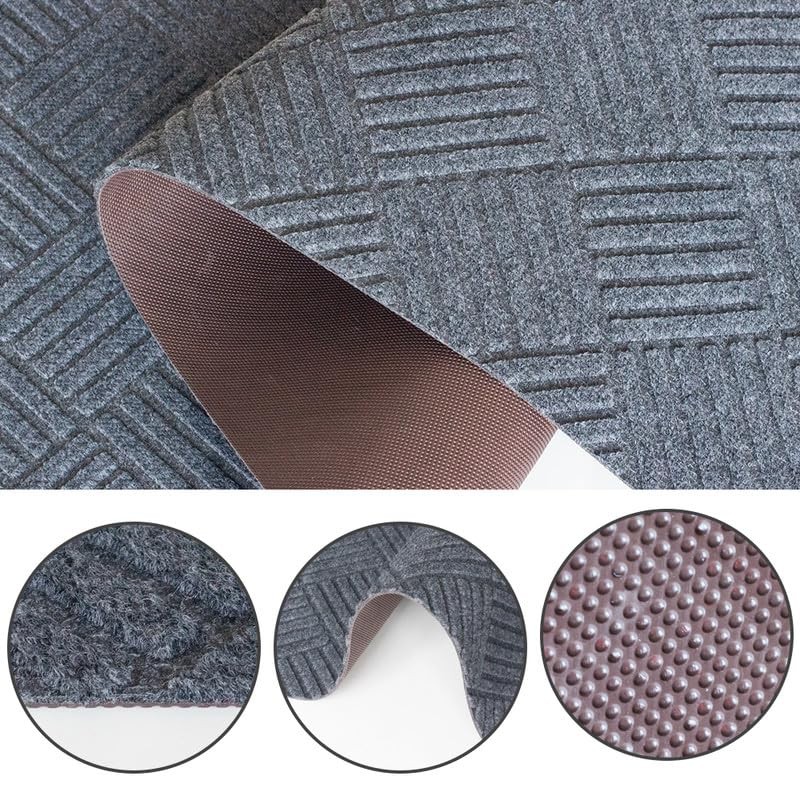Griclner Area Rug 1FTX6FT Modern Graphite Rug Collection Craft with