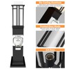 Outdoor Lamp Post with Outlet, Modern Post Light Fixture for