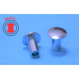 Top Quality OHTR116180, Stainless Steel Oval Head Semi-tubular Rivets - 1/16"X1/8" - 100pcs