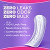Always Discreet Adult Incontinence Pads for Women, Moderate Absorbency, Long