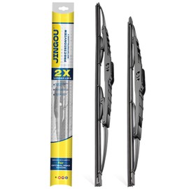 JINGOU 20''+18'' Wiper Blades, Compatible with 2000 Honda Civic Premium All-Season Windshield Wiper Blades-Driver and Passenger Side,Automotive Replacement Windshield Wiper Blade (Pack Of 2)