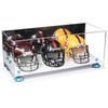 Better Display Cases Acrylic Three Mini - Miniature Football Helmets