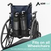 AdirMed Dual Oxygen Tank Holder for Wheelchair - Oxygen Storage