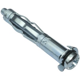 AERZETIX - C49950 - Set of 25 - Expansion Dowels - Cavity Dowels - Diameter 12 x 65 mm - for Hollow Plasterboard - with Screw M6 x 72 mm - for Drywall Fixing