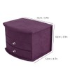 3 Layers Portable Jewelry Earrings Rings Bracelet Necklace Box Organizer