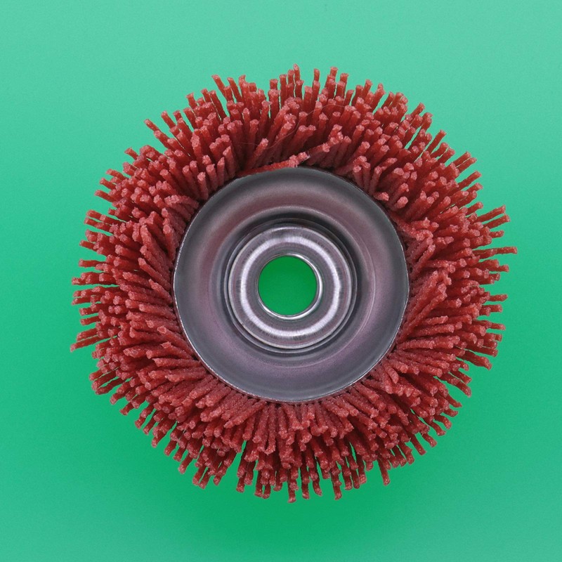 2 cepillos de alambre abrasivo de nailon de 75 mm,