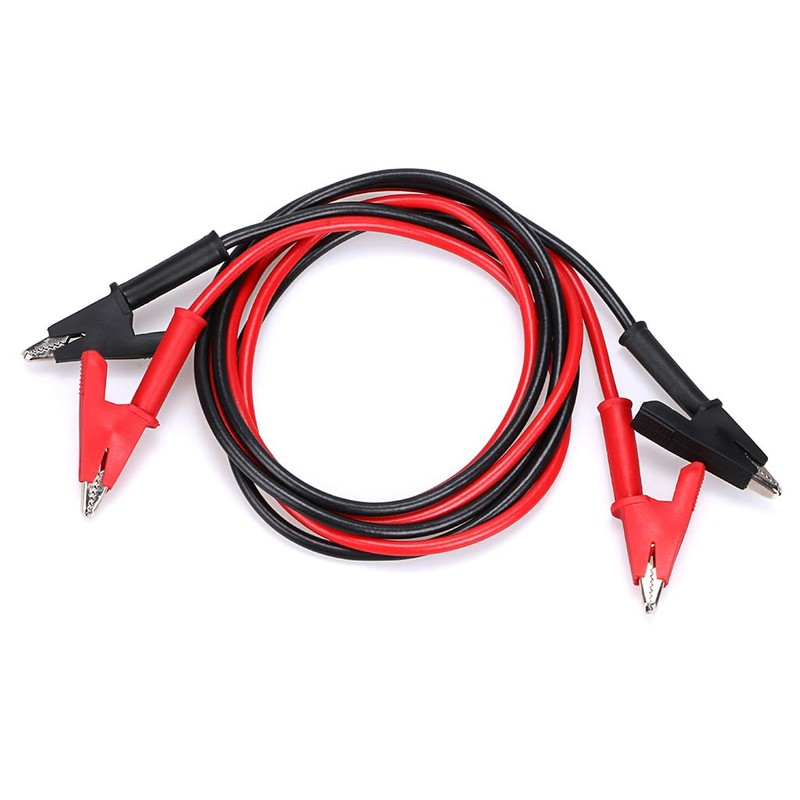 JuxYes 2pcs Dual Ended Crocodile Alligator Clips Test Leads Kit,