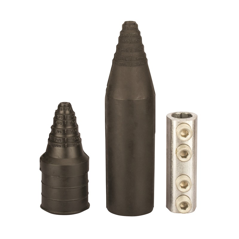 NSI Direct Burial Splice Kits with Rubber Cover, 2/0 AWG