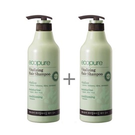 Ecopure 에코퓨어 바이탈라이징 헤어 샴푸 700ml 2개 Eco Pure Vitalizing Hair Shampoo 700ml 2ea