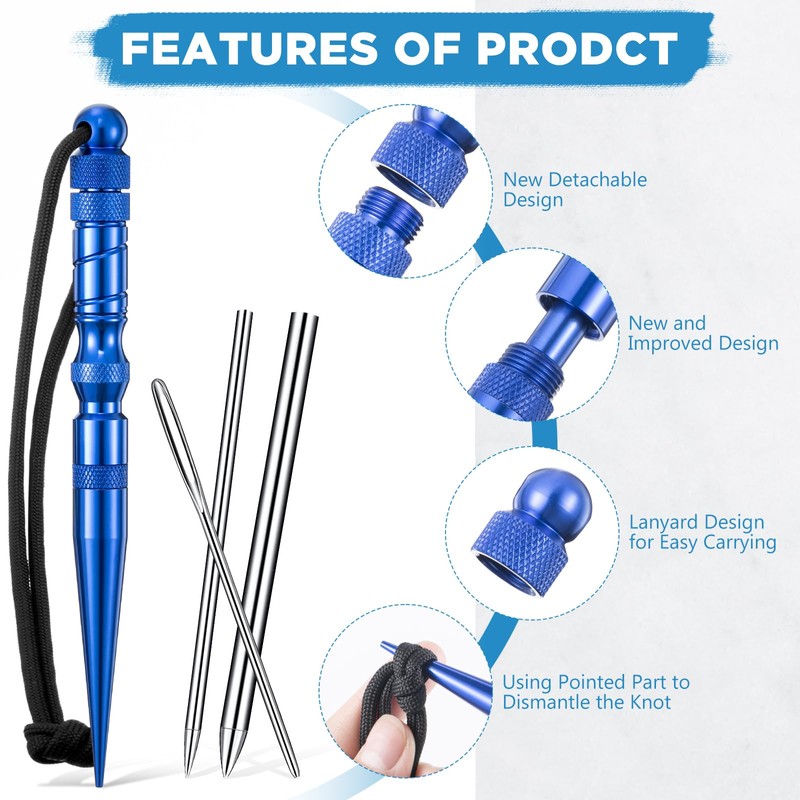 Shimeyao 12 Pcs 2026 Update Paracord FID Knotter Tools Set