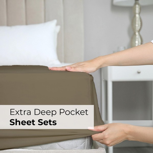 CGK Unlimited Extra Deep Twin XL Sheet Set - 4
